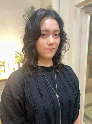 セミロング パーマ YUKI 新宿カット パーマ/カラーのヘアスタイル