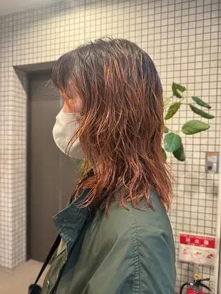 ミディアム 透明感カラー🪡🤍 nanao🤍🪡のヘアスタイル