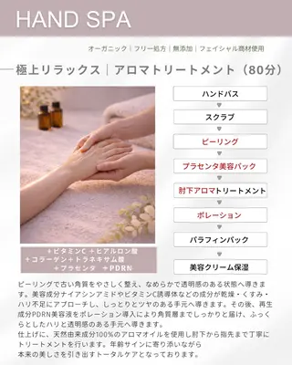 ハンドスパ｜ネイル Rirashaのネイルデザイン