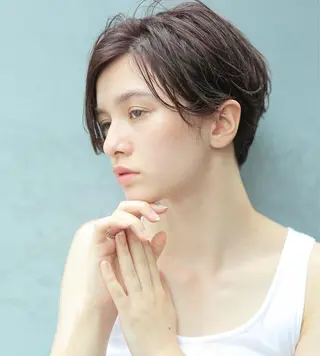 ショート カラー 坂本 裕介/パーマのヘアスタイル