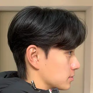 ショート パーマ メンズ 吉祥寺/ダウンパーマ メンズ韓国ヘア/桑本のヘアスタイル