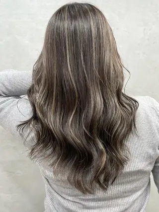 セミロング カラー 北間 寛哉のヘアスタイル