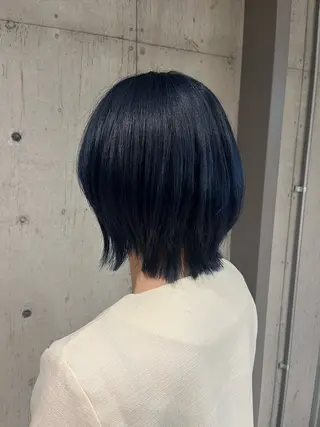 ミディアム カラー ヘアアレンジ ボブ×艶カラー 特化・リクト💥のヘアスタイル