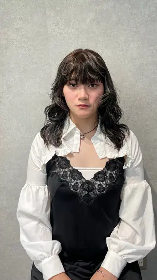 セミロング Daisy🎀透け感 カラー🎀JUNAのヘアスタイル