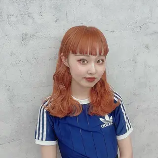 セミロング カラー JUNSHIN🦋 ヘアセット／カラーのヘアスタイル