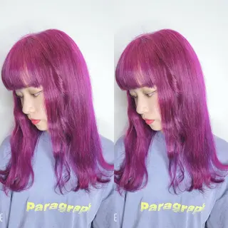 ロング カラー 似合わせ/ブリーチ カラー.岡田友仁のヘアスタイル