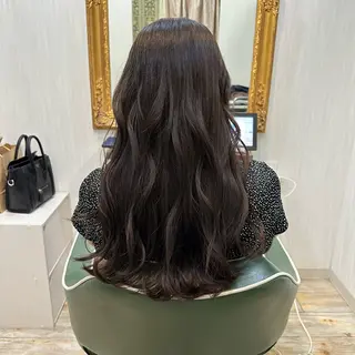 ロング カラー 矢内 結菜のヘアスタイル