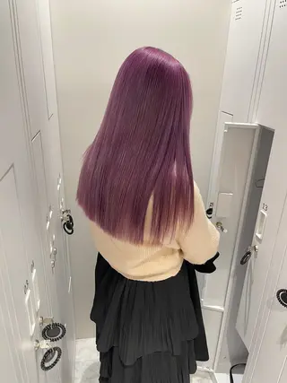 ロング カラー 〻ツヤハイトーン🩰 🤍HARUCAのヘアスタイル