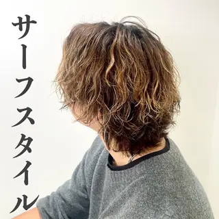 パーマ メンズ ダウンパーマ特化💎 ボブ・レイヤーりなのヘアスタイル