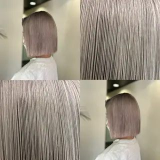 ミディアム カラー ブリーチカラー/ベー ジュ/Hono🦖のヘアスタイル