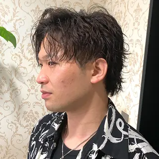 ショート パーマ メンズ メンズパーマ&メンズ 縮毛矯正/平野/渋谷のヘアスタイル