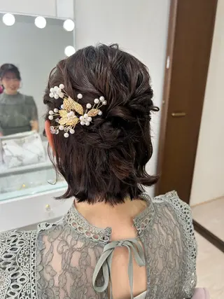 ショート ヘアセット/金山 佐野 妃都美のヘアスタイル