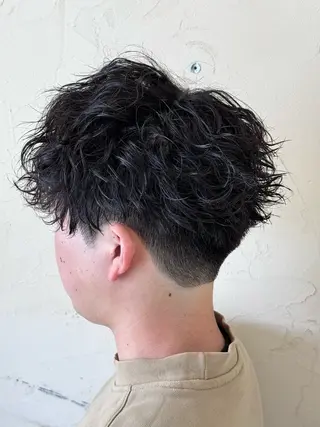 ショート パーマ メンズ メンズ特化/パーマ指 名No.1/百瀬太郎のヘアスタイル