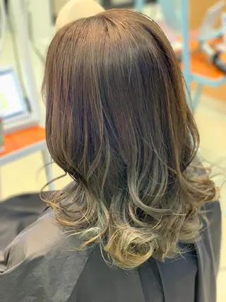 ミディアム カラー 北川 拓也のヘアスタイル