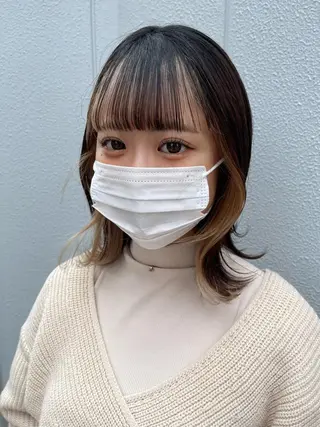 ミディアム SEAM アキホのヘアスタイル