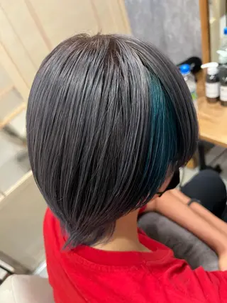 ショート カラー ヘアアレンジ 🌈髪質改善・美髪矯 正・平野瀬乃🌈のヘアスタイル