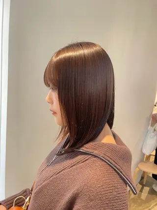 ミディアム カラー 似合わせカット🫧/ パーマ🥇/KIBEのヘアスタイル