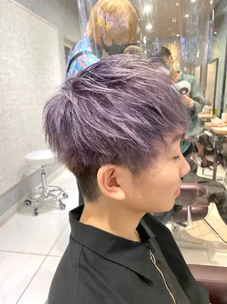 ショート カラー メンズ ✨髪質改善専門店✨ QOLU✨のヘアスタイル