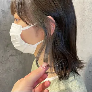 カラー ⟡.·韓国ヘア*.゚ 室岡 咲希のヘアスタイル