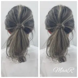 ミディアム カラー Asuka Mabuchiのヘアスタイル