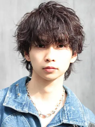 ショート カラー パーマ メンズ 🐺韓国風メンズ特化 あさひ🐺のヘアスタイル