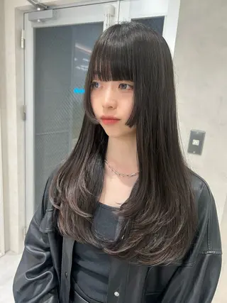 セミロング カラー ヘアアレンジ fumika🎀 ベージュのヘアスタイル