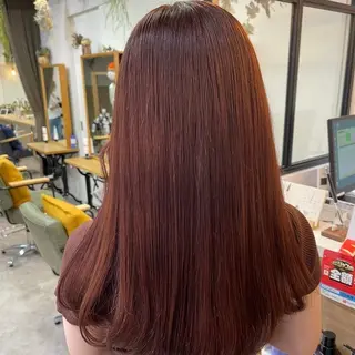 カラー 艶カラー✨️縮毛矯正 ×耳ツボ💠mamiのヘアスタイル