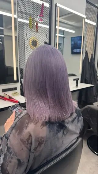 ミディアム 🫧透明感・艶髪 カラー🫧クマガイのヘアスタイル