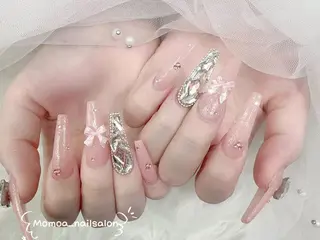 ネイル MoMoA Nail ネイル長さ出し専門店のネイルデザイン