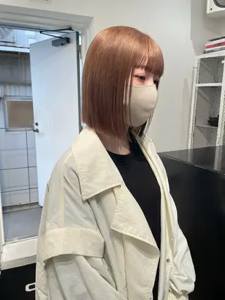 ミディアム カラー パーマ ヘアアレンジ メンズ キッズ ネイル マツエク・マツパ アイブロウ 艶ハイトーン/ヘア アレンジAYAKAのヘアスタイル