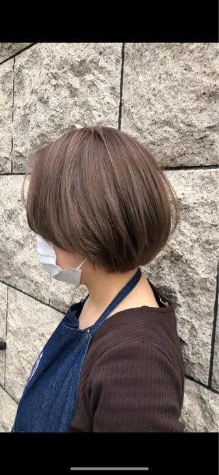 ショート カラー ショート/ボブ/ メンズ/縮毛矯正のヘアスタイル