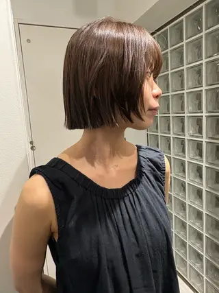 ショート カラー ボブ/似合わせカット /ニュアンスカラーのヘアスタイル