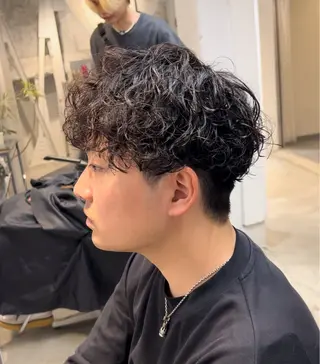 パーマ メンズ メンズパーマ💈藤田 晃志のヘアスタイル