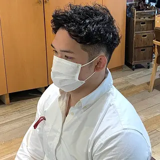 ショート パーマ メンズ メンズパーマ&メンズ 縮毛矯正/平野/渋谷のヘアスタイル
