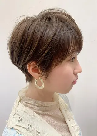 ショート ナガス カズアキのヘアスタイル