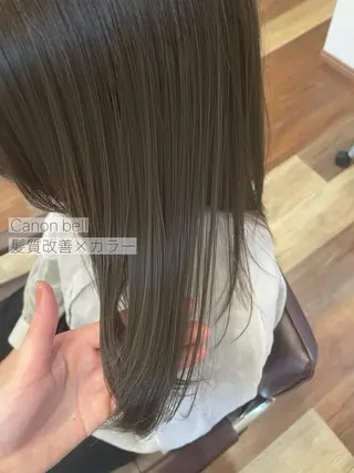 ミディアム カラー 安村 美奈のヘアスタイル