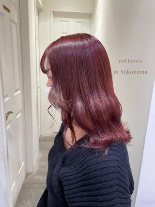ミディアム カラー シールエクステ横浜 🐏☁️miminaのヘアスタイル