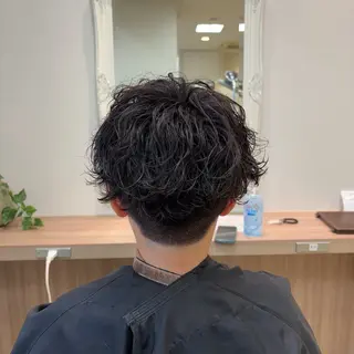 ミディアム パーマ メンズ 🐠寒色系×パーマ 櫻井　麿偉🐏のヘアスタイル