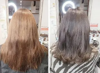 セミロング カラー kijima ricoのヘアスタイル