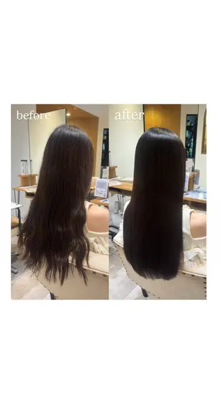 ロング 名嘉 穂乃花のヘアスタイル