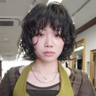 ショート パーマ ボブ特化美容師/ ボブパーマ/ミツイのヘアスタイル