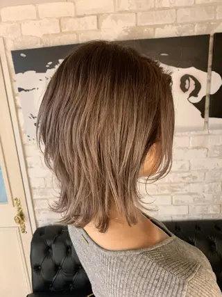 ミディアム ✨ハイトーン✨艶髪 ✨髪質改善✨和田のヘアスタイル