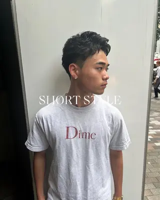 ショート パーマ メンズ 💈メンズ短髪特化 ✂︎伊藤大輝💈のヘアスタイル