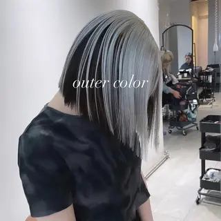 ミディアム カラー 💜ハイトーン💛 マジカルかいちゃんのヘアスタイル