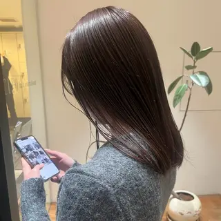 ミディアム カラー CLEOhair RYOHEIのヘアスタイル