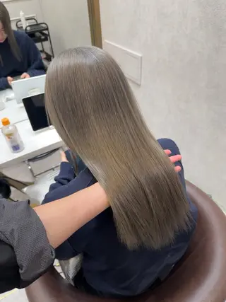 セミロング カラー ヘアアレンジ 天神/ブリーチ/ ブリーチなしカラーのヘアスタイル