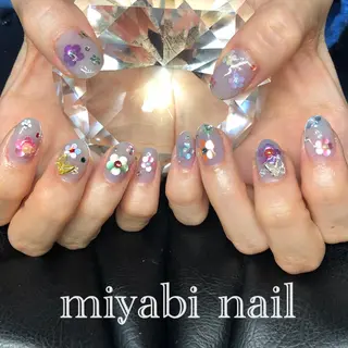 ネイル miyabi nail 桂川駅近くのネイルデザイン