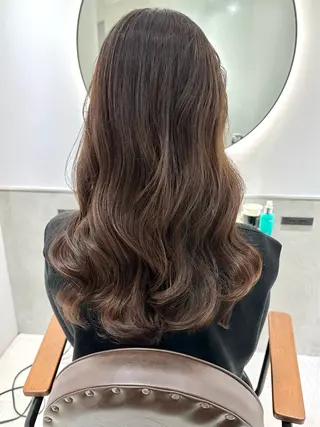 セミロング カラー パーマ 銀座No.1髪質改善 縮毛矯正/本木のヘアスタイル
