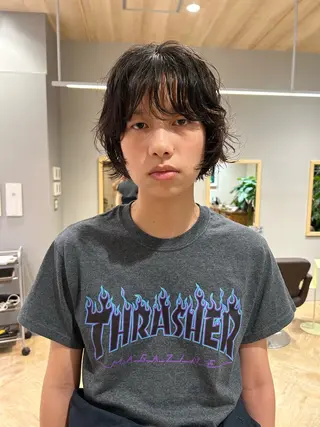 ショート パーマ ボブ・レイヤー ・パーマ【iri】のヘアスタイル