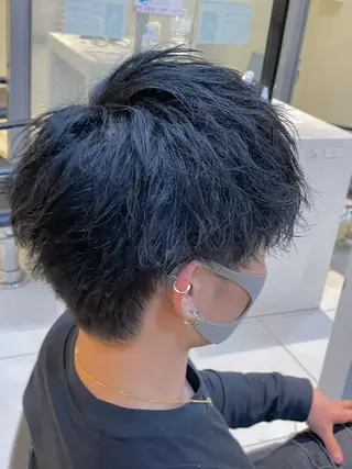 メンズ 髪質改善×白髪ぼかし 美容師✂️武澤龍賀のヘアスタイル